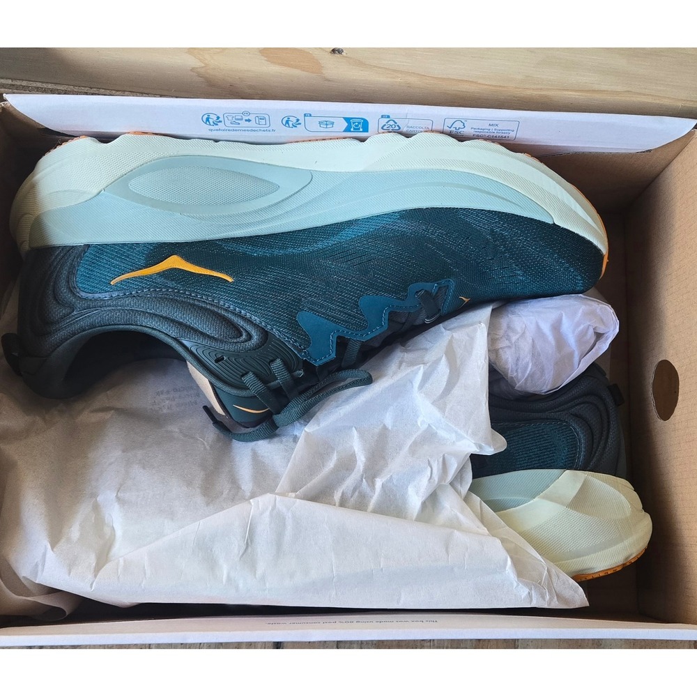 Hoka Gaviota 6 Mens Running Shoes Black Fog Teal 1171932 BLFT Size 13D